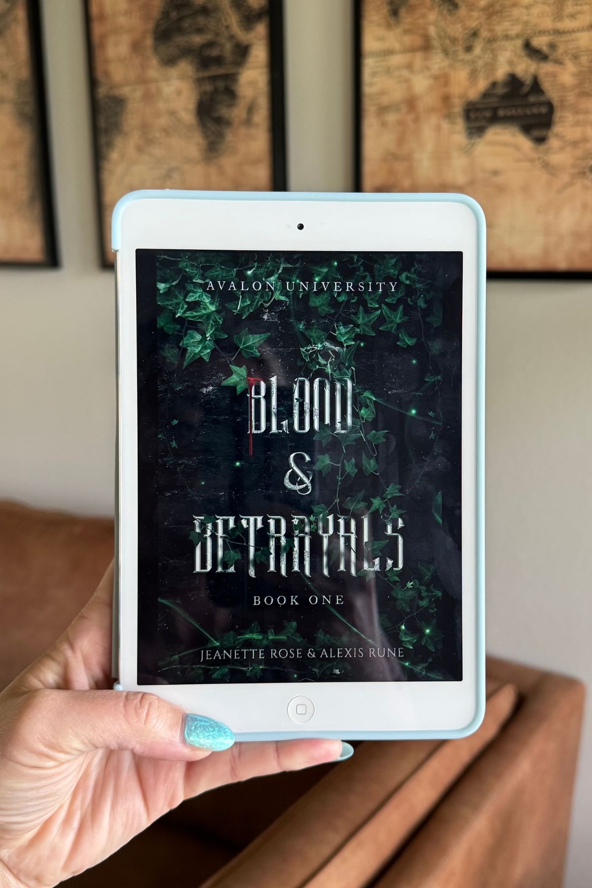 green book with the words blood & betrayals