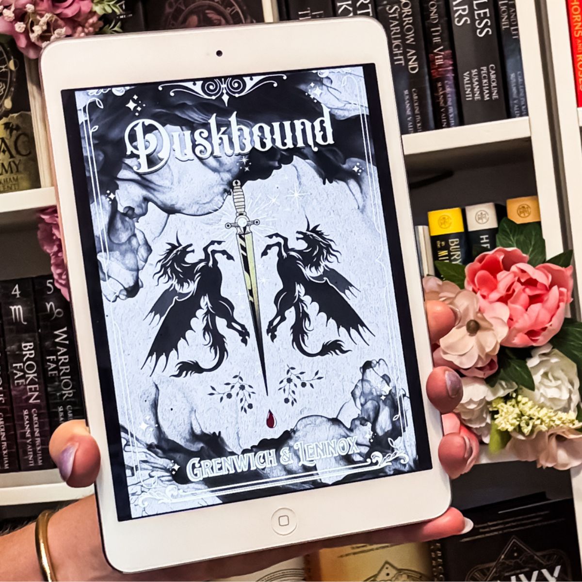 dusk bound book on an iPad.