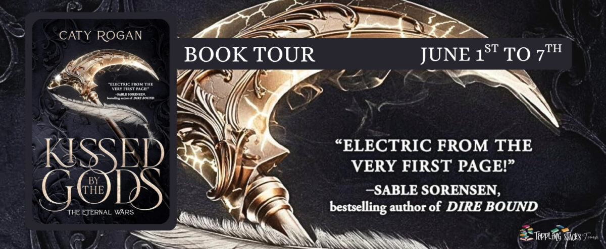 kissed by the gods book tour cover photo